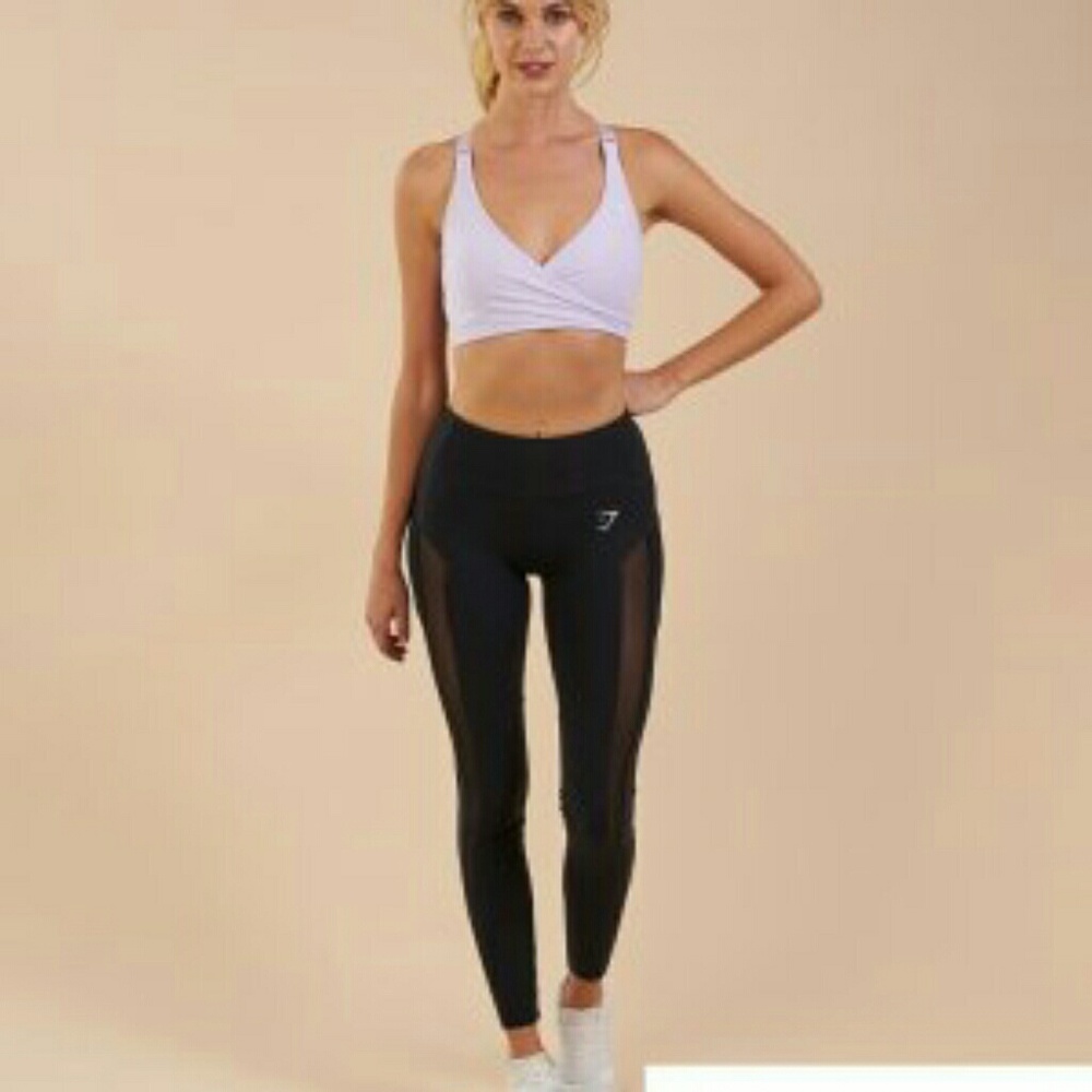 Gymshark mesh black leggings Small good condition